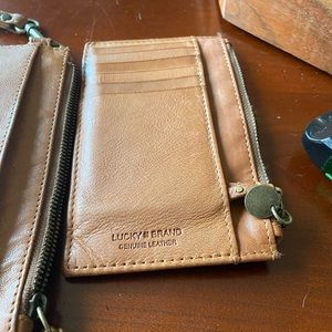 Lucky brand double clutch wallet. Soft leather